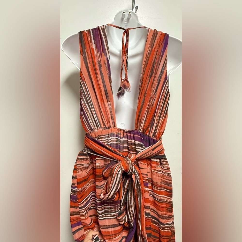 Misa Los Angeles Striped Multicolor Maxi Dress - Picture 8 of 10